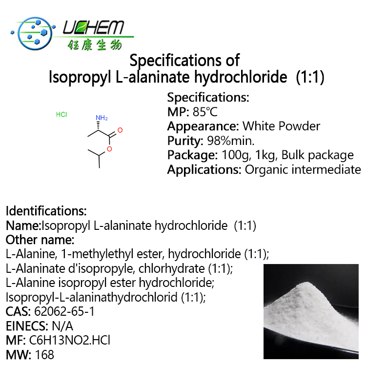 Hot selling high quality L-Alanine isopropyl ester hydrochloride cas 62062-65-1 with reasonable price