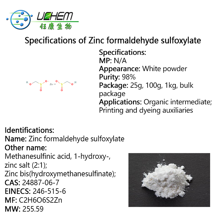 High quality Zinc formaldehyde sulfoxylate cas 24887-06-7 with good price