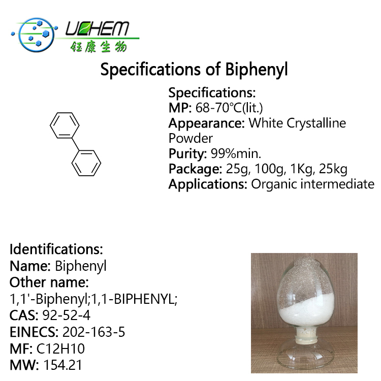 Bulk price high quality Biphenyl CAS 92-52-4 with fast delivery