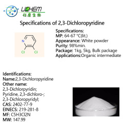 Top quality 2,3-Dichloropyridine with best price cas 2402-77-9