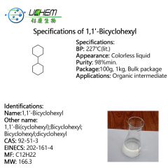 High quality 98% Bicyclohexyl cas 92-51-3 with good price