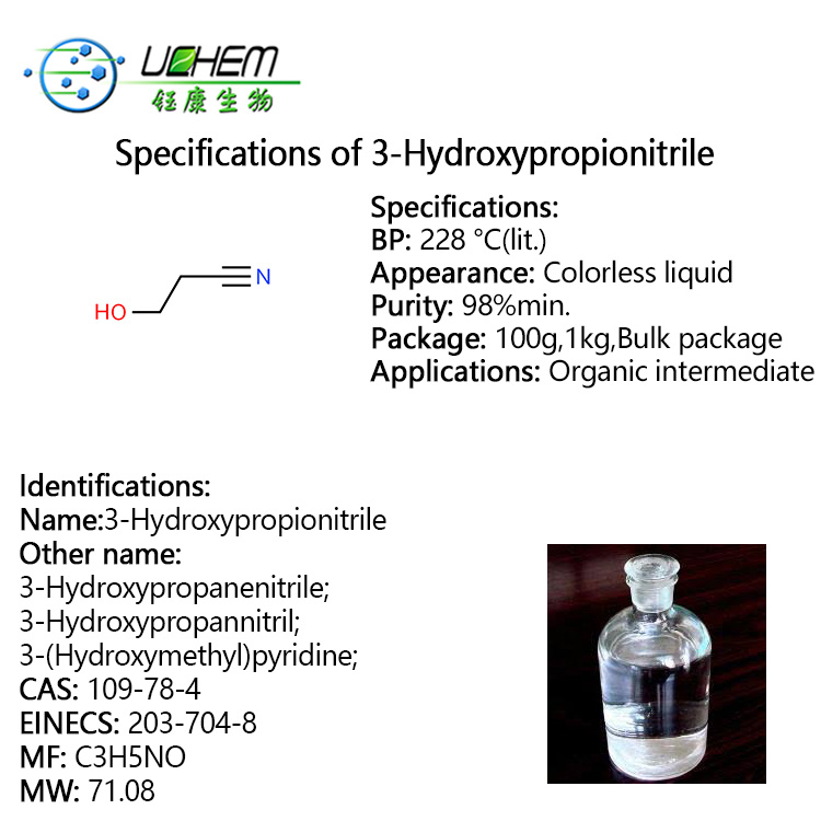 Professional Supplier 3-Hydroxypropionitrile cas 109-78-4
