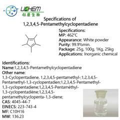 Factory supply 99% 1,2,3,4,5-Pentamethylcyclopentadiene CAS 4045-44-7 with competitive price