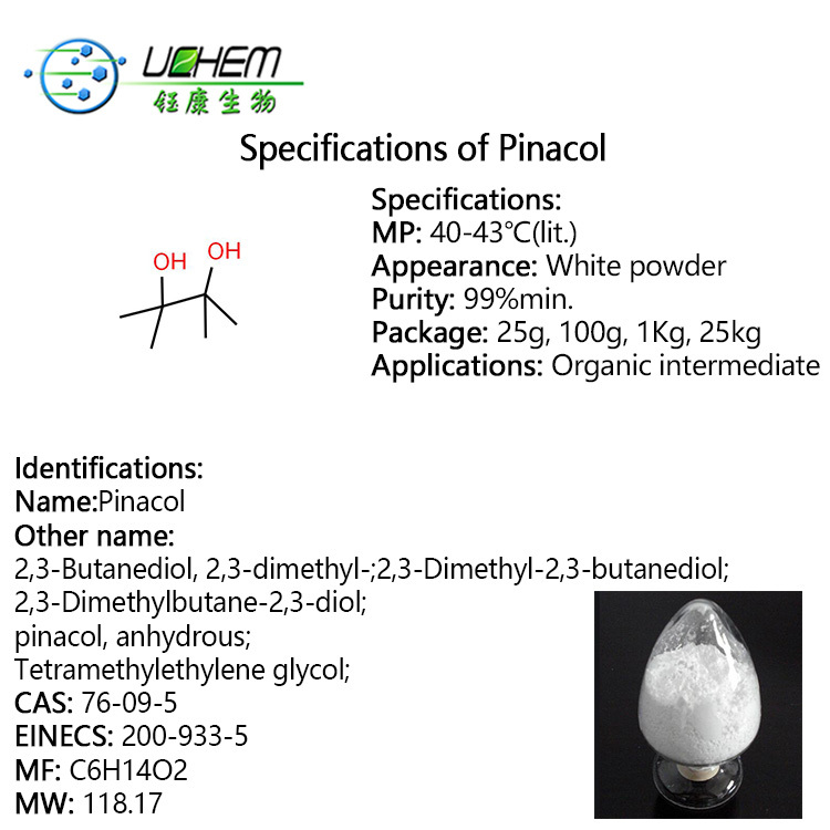 Factory supply Pinacol CAS 76-09-5 with reasonable price