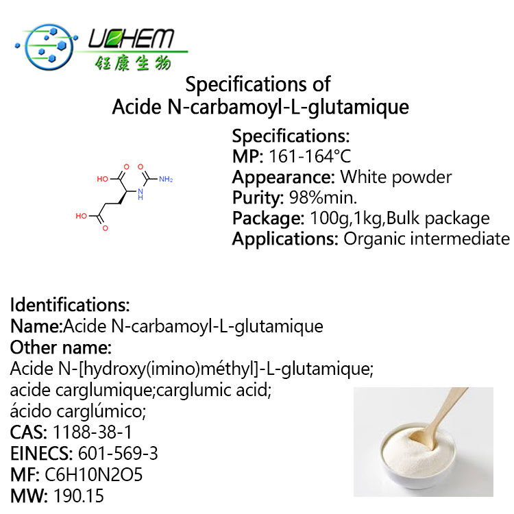 Acide N-carbamoyl-L-glutamique cas 1188-38-1