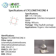 High quality Octamethylcyclotetrasiloxane (D4) cas 556-67-2 with reasonable price