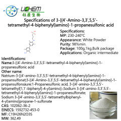 Top quality N-(3-Sulfopropyl)-3,3',5,5'-tetramethylbenzidine Sodium Salt with large stock CAS 102062-36-2