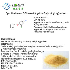 Factory Supply 3-Chloro-4-[(pyridin-2-yl)methyloxy]aniline cas 524955-09-7