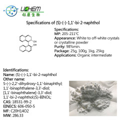 Factory supply (S)-(-)-1,1'-Bi-2-naphthol CAS 18531-99-2 with best price