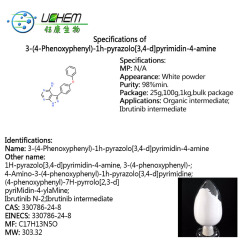 High quality 5-(4-phenoxyphenyl)-7H-pyrrolo[2 3-d]pyriMidin-4-ylamine / Ibrutinib intermeidate N-2 cas 330786-24-8