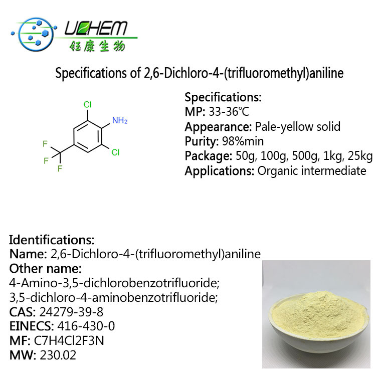 High purity 2,6-Dichloro-4-(trifluoromethyl)aniline CAS 24279-39-8