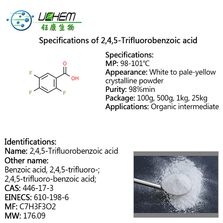 High quality 2,4,5-Trifluorobenzoic acid CAS 446-17-3