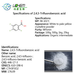 High quality 2,4,5-Trifluorobenzoic acid CAS 446-17-3