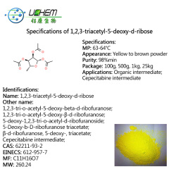 Hot selling high quality 1,2,3-Triacetyl-5-deoxy-D-ribose cas 62211-93-2 with reasonable price