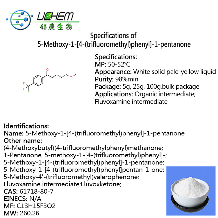 High Quality 5-Methoxy-1-[4-(trifluoroMethyl)phenyl]-1-pentanone with good price CAS 61718-80-7