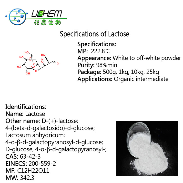 Top Quality Best Price Anhydrous Lactose Powder CAS 63-42-3 in stock Lactose