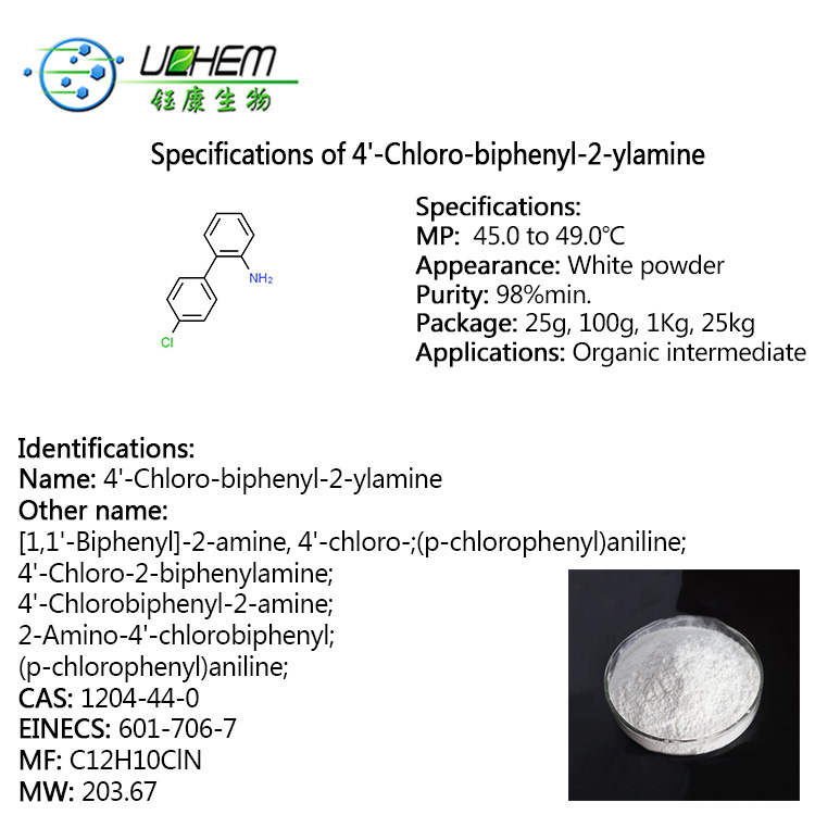 Factory Price Sell 2-Amino-4'-chlorobiphenyl hydrochloride CAS 1204-44-0 in stock