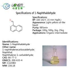 High quality 1-Naphthaldehyde CAS 66-77-3 in stock
