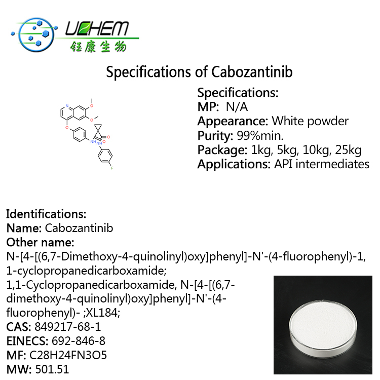 High quality Cabozantinib cas 849217-68-1 in stock