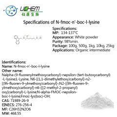 Factory supply N-fmoc-n'-boc-l-lysine CAS 71989-26-9 with good price