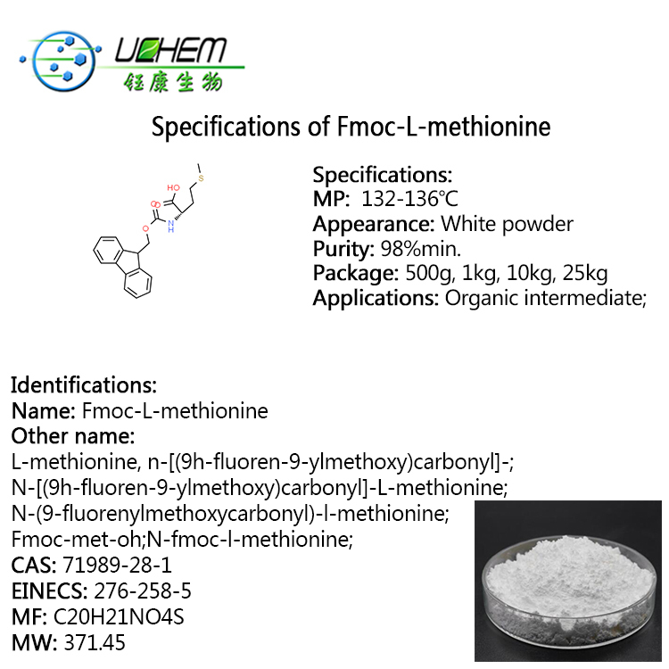 Factory supply Fmoc-L-Methionine CAS 71989-28-1 with good price