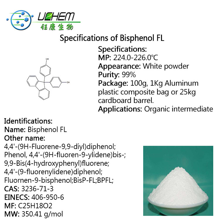 High quality 9,9-Bis(4-hydroxyphenyl)fluorene cas 3236-71-3 with fast delivery