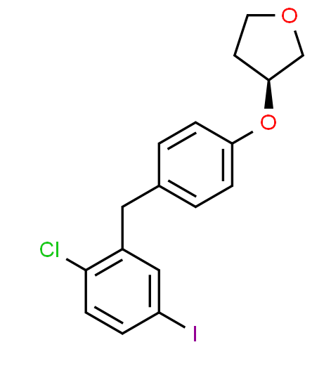 Factory supply (3S)-3-[4-[(2-Chloro-5-iodophenyl)methyl]phenoxy]tetrahydro-furan CAS 915095-94-2
