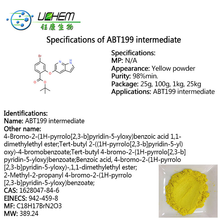 Supply high quality 4-Bromo-2-(1H-pyrrolo[2,3-b]pyridin-5-yloxy)benzoic acid 1,1-dimethylethyl ester cas 1628047-84-6