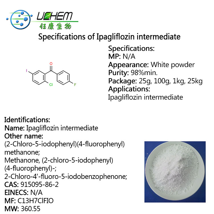 Top quality (2-Chloro-5-iodophenyl)(4-fluorophenyl)methanone CAS 915095-86-2 with steady supply