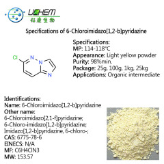 Supply high quality 6-Chloroimidazo[2,1-f]pyridazine cas 6775-78-6 in stock