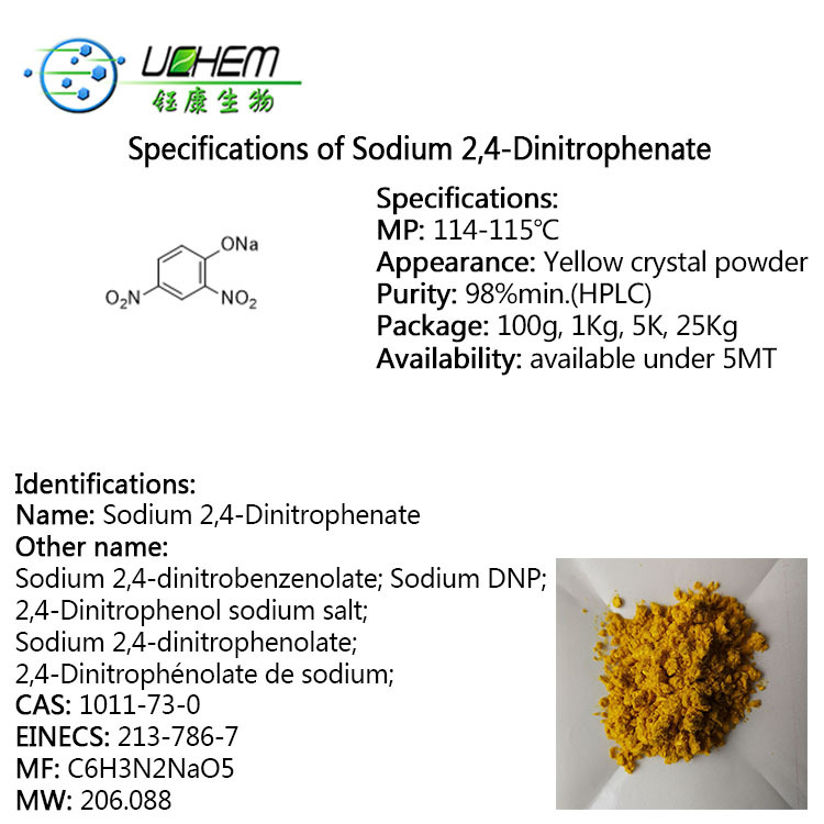 High quality Sodium 2,4-dinitrophenate cas 1011-73-0 with fast delivery