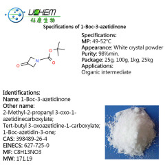 High quality Tert-butyl 3-oxoazetidine-1-carboxylate CAS 398489-26-4 with steady supply