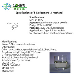 High quality 5-Norbornene-2-methanol cas 95-12-5 with favorable price