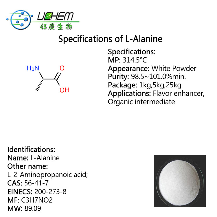Hot selling high quality L-Alanine cas 56-41-7 with reasonable price