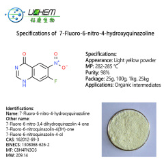 High quality 7-Fluoro-6-nitro-4-hydroxyquinazoline CAS 162012-69-3 with best price