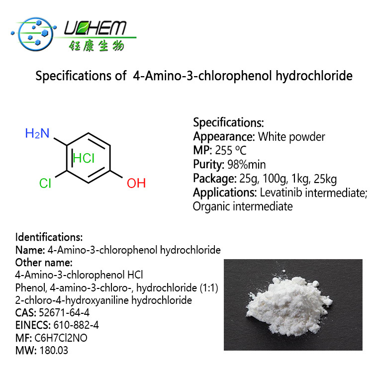 High quality 4-Amino-3-chlorophenol hydrochloride CAS 52671-64-4 with best price