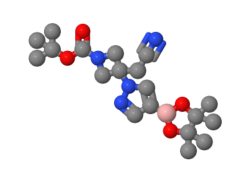 High quality 2-Methyl-2-propanyl 3-(cyanomethyl)-3-[4-(4,4,5,5-tetramethyl-1,3,2-dioxaborolan-2-yl)-1H-pyrazol-1-yl]-1-azetidinecarboxylate CAS 1153949-15-5 with best price