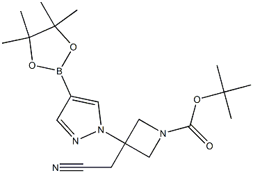 High quality 2-Methyl-2-propanyl 3-(cyanomethyl)-3-[4-(4,4,5,5-tetramethyl-1,3,2-dioxaborolan-2-yl)-1H-pyrazol-1-yl]-1-azetidinecarboxylate CAS 1153949-15-5 with best price