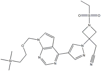 Factory supply Price {1-(Ethylsulfonyl)-3-[4-(7-{[2-(trimethylsilyl)ethoxy]methyl}-7H-pyrrolo[2,3-d]pyrimidin-4-yl)-1H-pyrazol-1-yl]-3-azetidinyl}acetonitrilepowder CAS 1187594-13-3 with fast delivery in stock