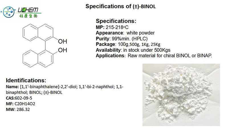 High Prity 1,1′-Bi-2-naphthol CAS 602-09-5