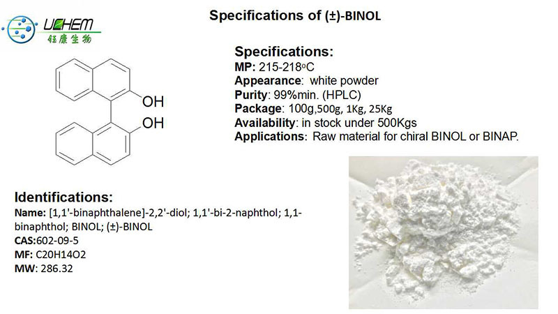 High Prity 1,1′-Bi-2-naphthol CAS 602-09-5