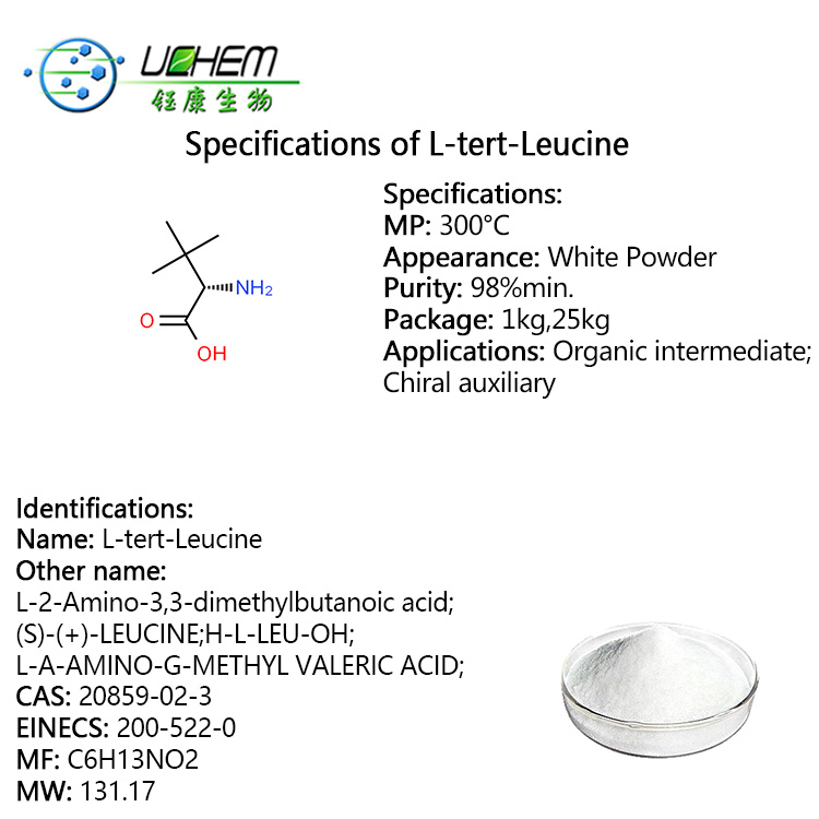 High quality L-2-Amino-3,3-dimethylbutanoic acid/L-tert-Leucine cas 20859-02-3 with best price