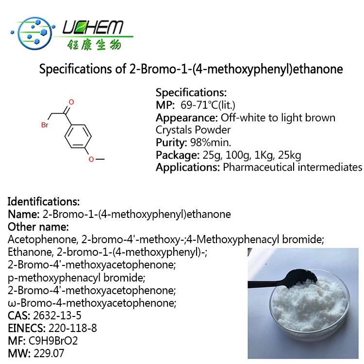 High quality 2-Bromo-4'-Methoxy Acetophenone CAS NO 2632-13-5 for sale