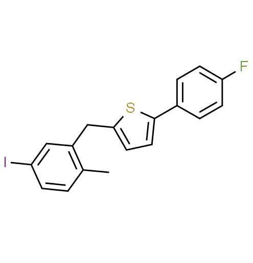 High quality 99% 2-(4-Fluorophenyl)-5-[(5-iodo-2-methylphenyl)methyl]thiophene CAS 898566-17-1 in stock