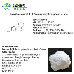 Hot selling high quality 4-(4-Aminophenyl)morpholin-3-one cas 438056-69-0 with reasonable price