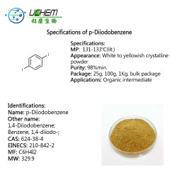 High purity 1,4-Diiodobenzene CAS NO 624-38-4 with best price