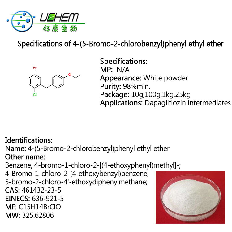 High quality 5-bromo-2-chloro-4'-ethoxydiphenylmethane CAS 461432-23-5 with best price