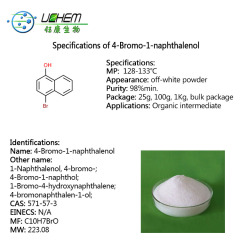 Provide 4-Bromo-1-naphthalenol CAS NO 571-57-3 with high quality