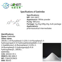 High quality Ezetimibe CAS NO 163222-33-1 in stock