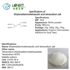 High purity Tetrasodium Tetrahydrate Salt EDTA cas 13235-36-4 with good price
